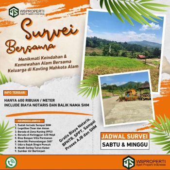 Tanah kavling mahkota alam